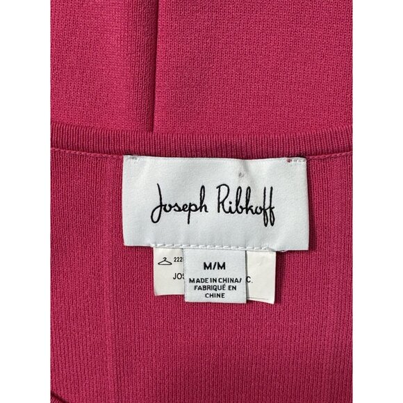 NWOT Joseph Ribkoff Womens Top M Pink Short Sleeve Sweater Set OG Price $215 - Picture 8 of 11